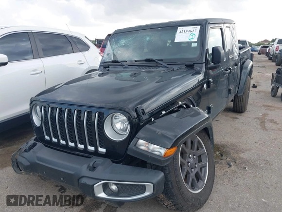 2023 Jeep Gladiator Overland z VIN 1C6HJTFG2PL523686, wystawiony jako IAAI lot #42134627 z przebiegiem 33 575 mil mil oraz . Historia ofert i sprzedaży dostępna na DreamBid. Obrazek 17.