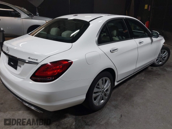 2021 Mercedes-Benz C 300 with VIN W1KWF8EB5MR635319, listed as a IAAI auction lot 42340370 with 14,301 mi miles and . Bid and sale history available at DreamBid. Image 4.