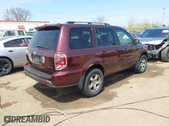 2008 Honda Pilot EX-L z VIN 5FNYF18788B017120, wystawiony jako IAAI lot #42053938 z przebiegiem 150 595 mil mil oraz . Historia ofert i sprzedaży dostępna na DreamBid. Obrazek 4.