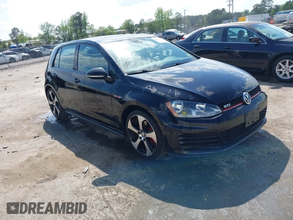 2016 Volkswagen Golf GTI SE with VIN 3VW4T7AU6GM039229, listed as a IAAI auction lot 42073161 with 74,049 mi miles. Bid and sale history available at carsss.com. Image 1.