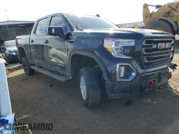 2021 GMC Sierra 1500 AT4 with VIN 3GTP9EEL7MG261132, listed as a Copart auction lot 46317815 with 78,458 mi miles and Salvage Title. Bid and sale history available at carsss.com. Image 4.