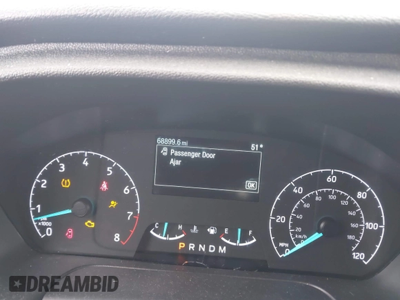 2023 Ford Transit Cargo with VIN 1FTBR1C84PKA65079, listed as a IAAI auction lot 41423167 with 68,899 mi miles and . Bid and sale history available at DreamBid. Image 7.