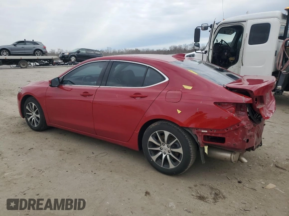 2017 Acura TLX w/Technology Pkg with VIN 19UUB1F56HA000760, listed as a Copart auction lot 46401405 with 62,763 mi miles and Salvage Title. Bid and sale history available at carsss.com. Image 2.