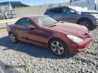 2007 Mercedes-Benz SLK-Class 3.0L with VIN WDBWK54F17F141102, listed as a Copart auction lot 46581855 with 0 mi miles and Salvage Title. Bid and sale history available at carsss.com. Image 4.