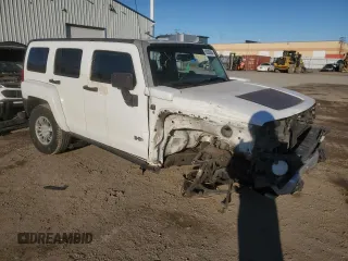 2009 Hummer H3 SUV with VIN 5GTEN13E698119666, listed as a Copart auction lot 80300884 with 0 mi miles and Salvage Title. Bid and sale history available at carsss.com. Image 4.