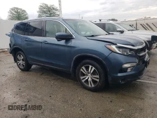 2017 Honda Pilot EX-L with VIN 5FNYF6H50HB087738, listed as a Copart auction lot 52154535 with 62,793 mi miles and Salvage Title. Bid and sale history available at DreamBid. Image 4.
