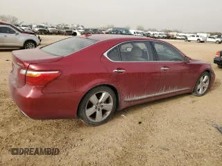 2011 Lexus LS 460 L with VIN JTHGL5EF5B5042720, listed as a Copart auction lot 46445965 with 154,801 mi miles and Salvage Title. Bid and sale history available at DreamBid. Image 3.