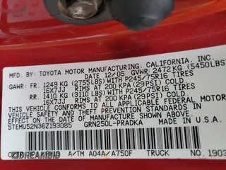 2006 Toyota Tacoma z VIN 5TEMU52N36Z193085, wystawiony jako Copart lot #53540995 z przebiegiem 219 963 mil mil oraz Szkoda całkowita • Salvage title. Historia ofert i sprzedaży dostępna na DreamBid. Obrazek 12.