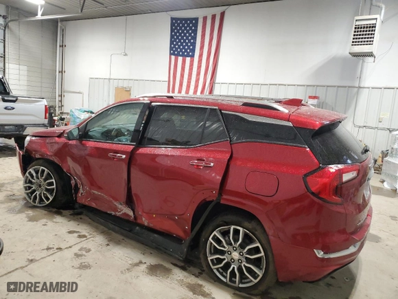 2024 GMC Terrain Denali with VIN 3GKALXEG7RL379125, listed as a Copart auction lot 48083315 with 7,118 mi miles and Salvage Title. Bid and sale history available at carsss.com. Image 2.
