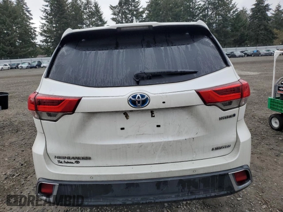 2018 Toyota Highlander Hybrid Limited with VIN 5TDDGRFH4JS052163, listed as a Copart auction lot 49333725 with 66,539 mi miles and Salvage title. Bid and sale history available at DreamBid. Image 6.