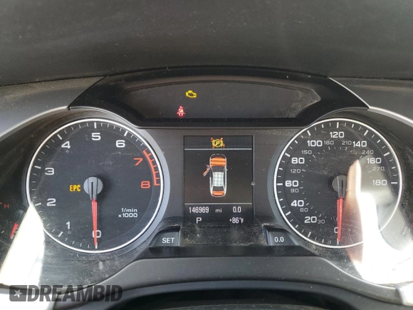 2011 Audi A4 Premium Plus with VIN WAUFFAFL3BN052368, listed as a Copart auction lot 60752545 with 146,969 mi miles and Clean title. Bid and sale history available at DreamBid. Image 9.