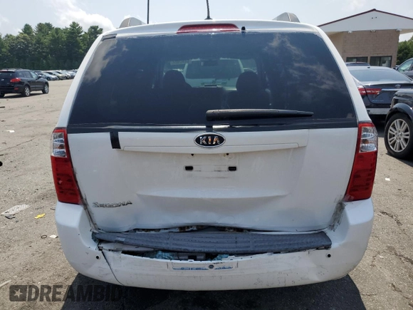 2010 Kia Sedona LX with VIN KNDMG4C39A6344077, listed as a Copart auction lot 64367004 with 201,150 mi miles and Salvage Title. Bid and sale history available at carsss.com. Image 6.