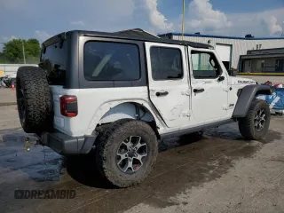2019 Jeep Wrangler Unlimited Rubicon with VIN 1C4HJXFGXKW613269, listed as a Copart auction lot 62428605 with 56,270 mi miles and Salvage title. Bid and sale history available at DreamBid. Image 3.