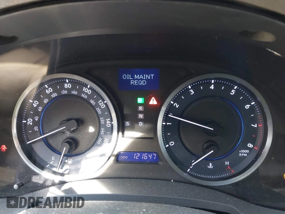 2012 Lexus IS 250 with VIN JTHCF5C26C5058805, listed as a IAAI auction lot 42079471 with 121,647 mi miles and . Bid and sale history available at DreamBid. Image 7.