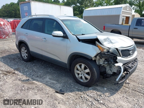 2013 Kia Sorento LX with VIN 5XYKT3A6XDG361675, listed as a IAAI auction lot 42402112 with 172,414 mi miles and . Bid and sale history available at DreamBid. Image 1.