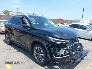 2023 Infiniti QX60 Luxe with VIN 5N1DL1FR2PC332501, listed as a IAAI auction lot 42486078 with 5,842 mi miles and . Bid and sale history available at DreamBid. Image 1.