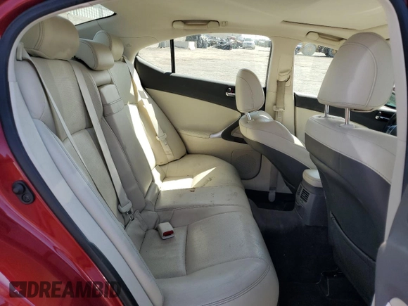 2013 Lexus IS 250 with VIN JTHCF5C20D5063323, listed as a Copart auction lot 50349985 with 92,610 mi miles and Salvage title. Bid and sale history available at DreamBid. Image 10.