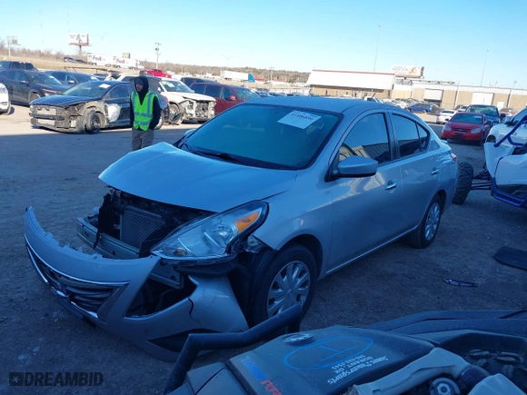2019 Nissan Versa Sedan SV with VIN 3N1CN7AP7KL875152, listed as a IAAI auction lot 41406896 with 74,706 mi miles. Bid and sale history available at carsss.com. Image 18.