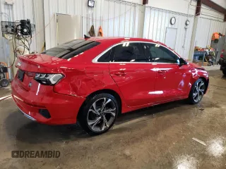 2022 Audi A3 Premium with VIN WAUAUDGY2NA088074, listed as a Copart auction lot 41931514 with 10,113 mi miles. Bid and sale history available at carsss.com. Image 3.