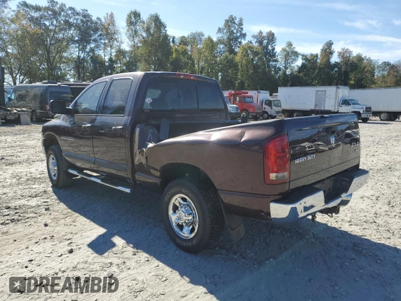 2005 Dodge Ram 2500 SLT with VIN 3D7KS28C05G701451, listed as a Copart auction lot 76239114 with 318,764 mi miles and Salvage Title. Bid and sale history available at carsss.com. Image 2.