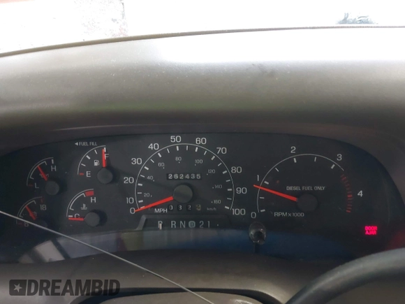 2000 Ford F-350 XL with VIN 1FTSW31F4YEB27196, listed as a IAAI auction lot 41975971 with 262,435 mi miles and . Bid and sale history available at DreamBid. Image 15.