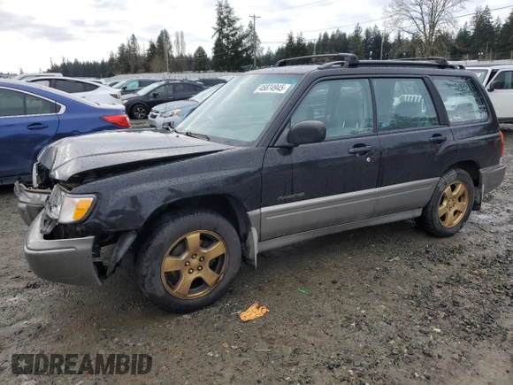 1998 Subaru Forester S with VIN JF1SF655XWH765781, listed as a Copart auction lot 45874945 with 154,624 mi miles and Salvage Title. Bid and sale history available at carsss.com. Image 1.