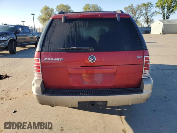 2004 Mercury Mountaineer Convenience z VIN 4M2ZU86E44UJ24522, wystawiony jako Copart lot #50427595 z przebiegiem 195 544 mil mil oraz Szkody całkowita. Historia ofert i sprzedaży dostępna na DreamBid. Obrazek 6.