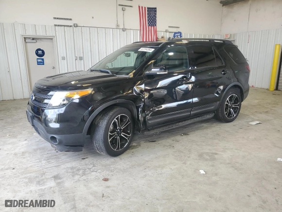 2015 Ford Explorer Sport with VIN 1FM5K8GT9FGA34660, listed as a Copart auction lot 82204364 with 93,649 mi miles and Salvage Title. Bid and sale history available at carsss.com. Image 1.
