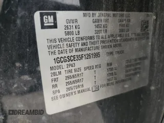2015 Chevrolet Colorado 2WD Z71 with VIN 1GCGSCE35F1261995, listed as a Copart auction lot 60237005 with 173,319 mi miles and Salvage title. Bid and sale history available at DreamBid. Image 13.