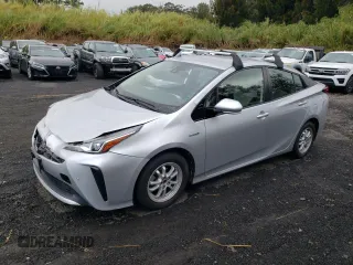 2020 Toyota Prius L Eco with VIN JTDKARFU0L3121182, listed as a Copart auction lot 48839685 with 27,456 mi miles and Clean title. Bid and sale history available at DreamBid. Image 1.