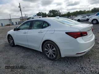 2017 Acura TLX with VIN 19UUB1F35HA005446, listed as a Copart auction lot 60146105 with 67,352 mi miles and Salvage title. Bid and sale history available at DreamBid. Image 2.