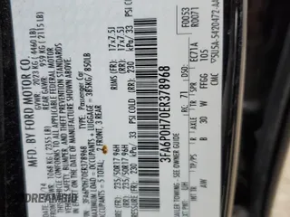 2014 Ford Fusion SE with VIN 3FA6P0H70ER378968, listed as a Copart auction lot 52638285 with 151,975 mi miles and Salvage Title. Bid and sale history available at carsss.com. Image 12.