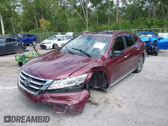 2014 Honda Crosstour EX with VIN 5J6TF1H37EL001369, listed as a IAAI auction lot 41997734 with 85,014 mi miles and . Bid and sale history available at DreamBid. Image 6.