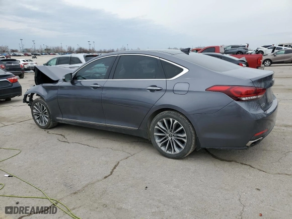 2015 Hyundai Genesis 3.8L with VIN KMHGN4JEXFU071107, listed as a Copart auction lot 47771185 with 82,060 mi miles and Salvage Title. Bid and sale history available at carsss.com. Image 2.