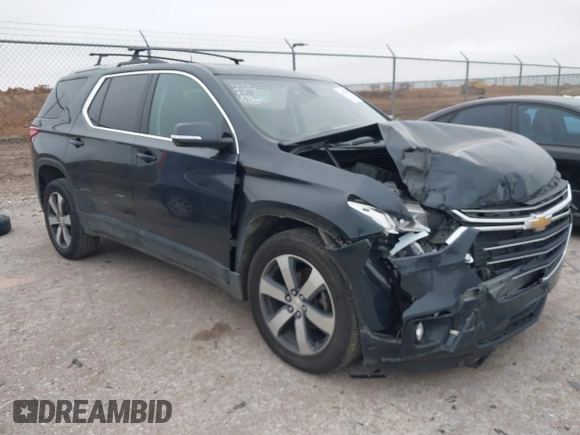 2018 Chevrolet Traverse LT Leather with VIN 1GNEVHKW1JJ218359, listed as a IAAI auction lot 41472457 with 118,412 mi miles. Bid and sale history available at carsss.com. Image 1.