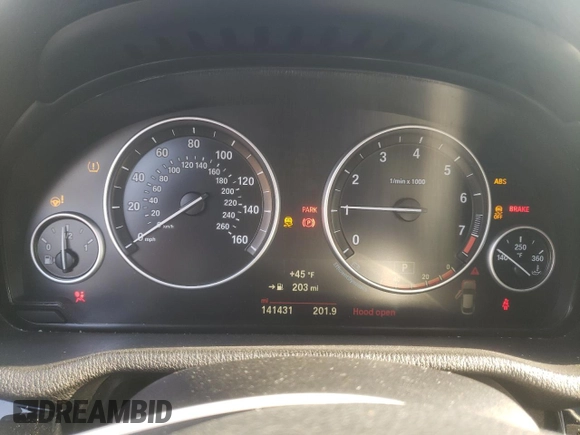 2015 BMW X4 xDrive28i with VIN 5UXXW3C59F0F89503, listed as a Copart auction lot 44500354 with 141,431 mi miles. Bid and sale history available at carsss.com. Image 9.