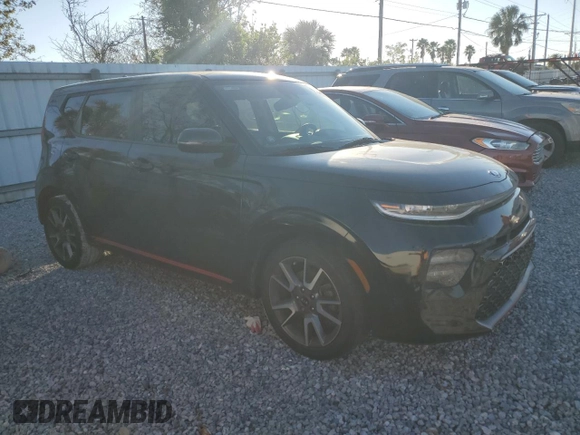 2021 Kia Soul Turbo with VIN KNDJ53AF8M7126629, listed as a Copart auction lot 83827014 with 84,151 mi miles and Salvage Title. Bid and sale history available at DreamBid. Image 4.