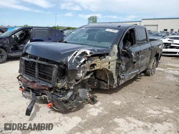 2021 Nissan Titan Pro-4X with VIN 1N6AA1ED0MN528002, listed as a Copart auction lot 54779885 with 33,235 mi miles and Salvage title. Bid and sale history available at DreamBid. Image 1.