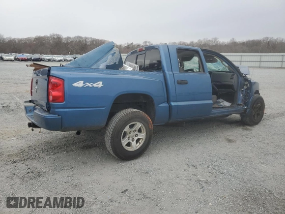 2006 Dodge Dakota ST with VIN 1D7HW28K06S630221, listed as a Copart auction lot 48361525 with Not Provided miles and Salvage Title. Bid and sale history available at DreamBid. Image 3.