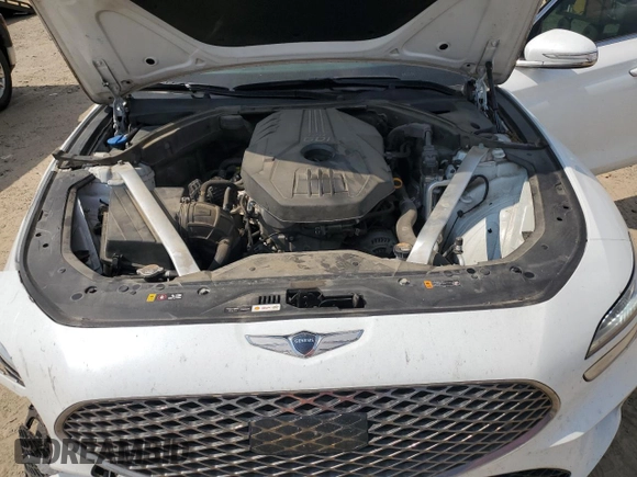 2022 Genesis G70 2.0T with VIN KMTG34TA7NU088080, listed as a Copart auction lot 66758814 with 100,760 mi miles and Salvage Title. Bid and sale history available at carsss.com. Image 11.