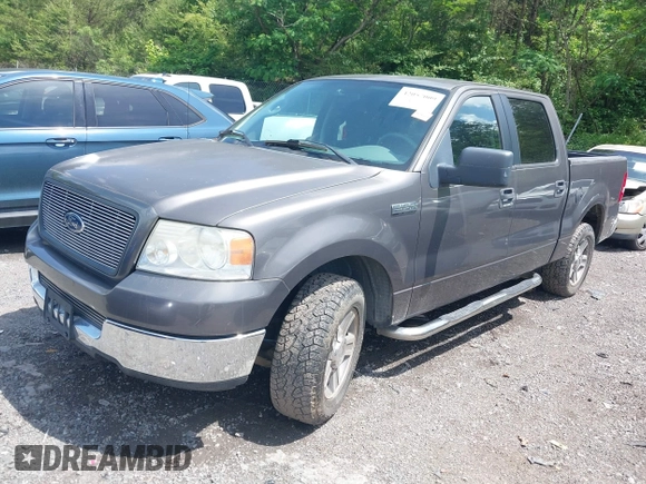 2005 Ford F-150 XLT with VIN 1FTPW12515KE80153, listed as a IAAI auction lot 42057009 with 135,454 mi miles. Bid and sale history available at carsss.com. Image 2.