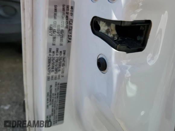 2019 Ram ProMaster City Cargo Tradesman with VIN ZFBHRFAB8K6M67715, listed as a Copart auction lot 46584724 with 203,688 mi miles and . Bid and sale history available at DreamBid. Image 13.