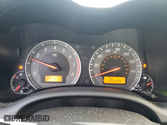 2009 Toyota Corolla XRS with VIN 1NXBE40E39Z004638, listed as a Copart auction lot 85931084 with 205,424 mi miles and Salvage Title. Bid and sale history available at carsss.com. Image 9.