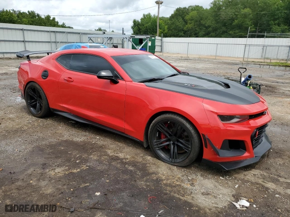 2019 Chevrolet Camaro ZL1 with VIN 1G1FK1R60K0148663, listed as a Copart auction lot 64616534 with 49,008 mi miles and Salvage Title. Bid and sale history available at carsss.com. Image 4.