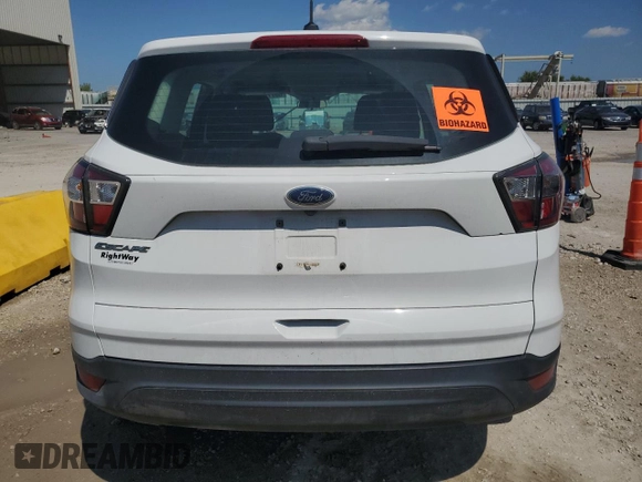 2017 Ford Escape S with VIN 1FMCU0F76HUB29267, listed as a Copart auction lot 65776434 with Not provided miles and Salvage title. Bid and sale history available at DreamBid. Image 6.
