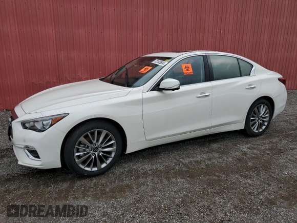 2024 Infiniti Q50 Luxe with VIN JN1EV7BR6RM631310, listed as a Copart auction lot 72183604 with Not Provided miles and Non Repairable. Bid and sale history available at DreamBid. Image 1.