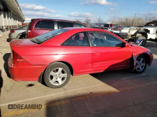 2005 Honda Civic EX with VIN 1HGEM21975L004413, listed as a Copart auction lot 87397824 with 151,362 mi miles and Salvage Title. Bid and sale history available at carsss.com. Image 3.