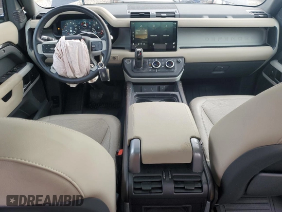 2022 Land Rover Defender SE with VIN SALEP7RU6N2106733, listed as a Copart auction lot 43371445 with 41,667 mi miles and Salvage title. Bid and sale history available at DreamBid. Image 8.
