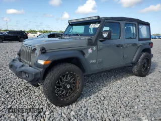 2019 Jeep Wrangler Unlimited Sport with VIN 1C4HJXDG6KW690966, listed as a Copart auction lot 62450355 with 55,576 mi miles and Salvage title. Bid and sale history available at DreamBid. Image 1.