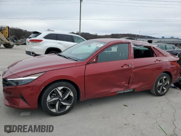2023 Hyundai Elantra SEL with VIN KMHLS4AG9PU596069, listed as a Copart auction lot 83209214 with 20,407 mi miles and Salvage Title. Bid and sale history available at DreamBid. Image 1.
